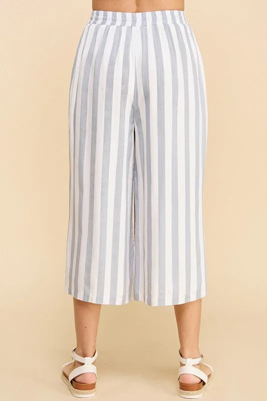 Stripe Capri Pants