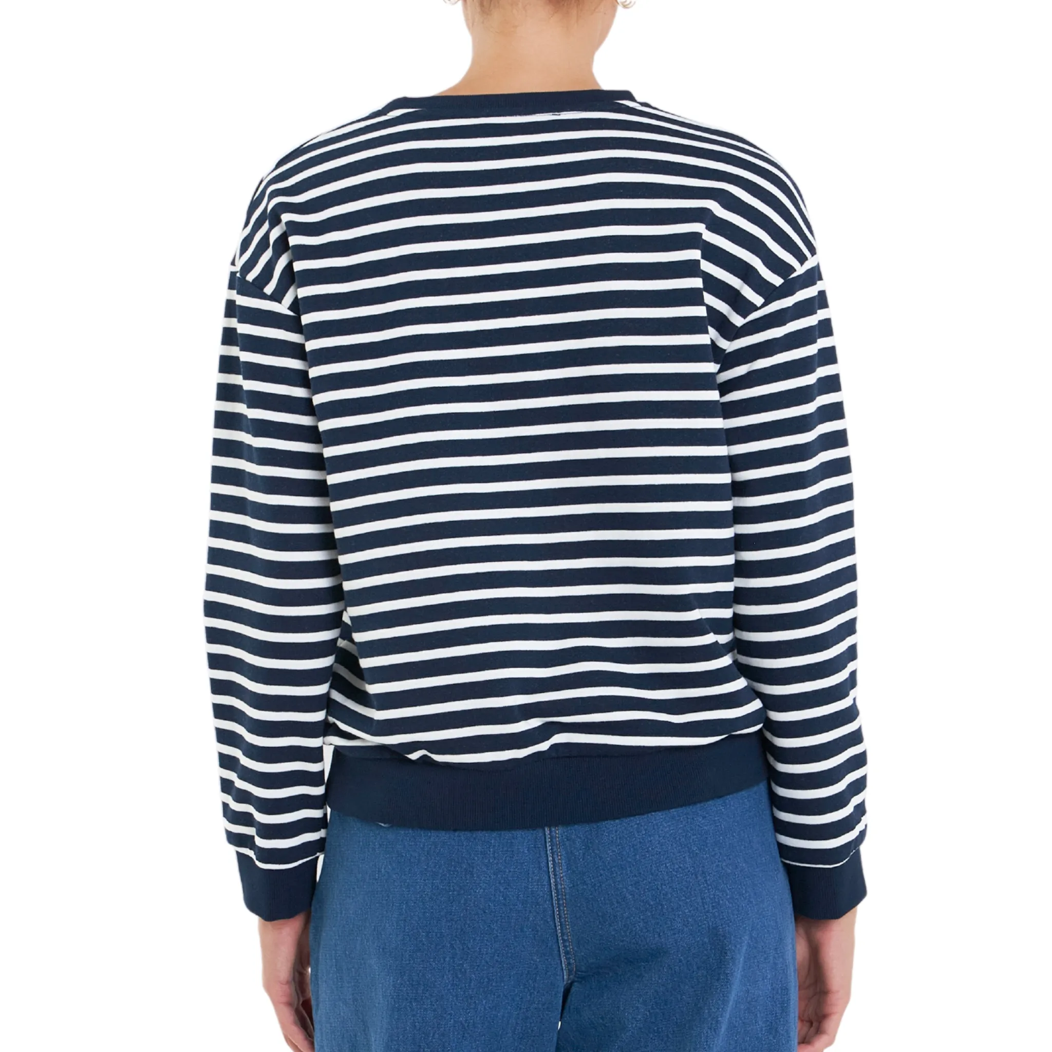 Stripe Drop Shoulder Sweatshirt