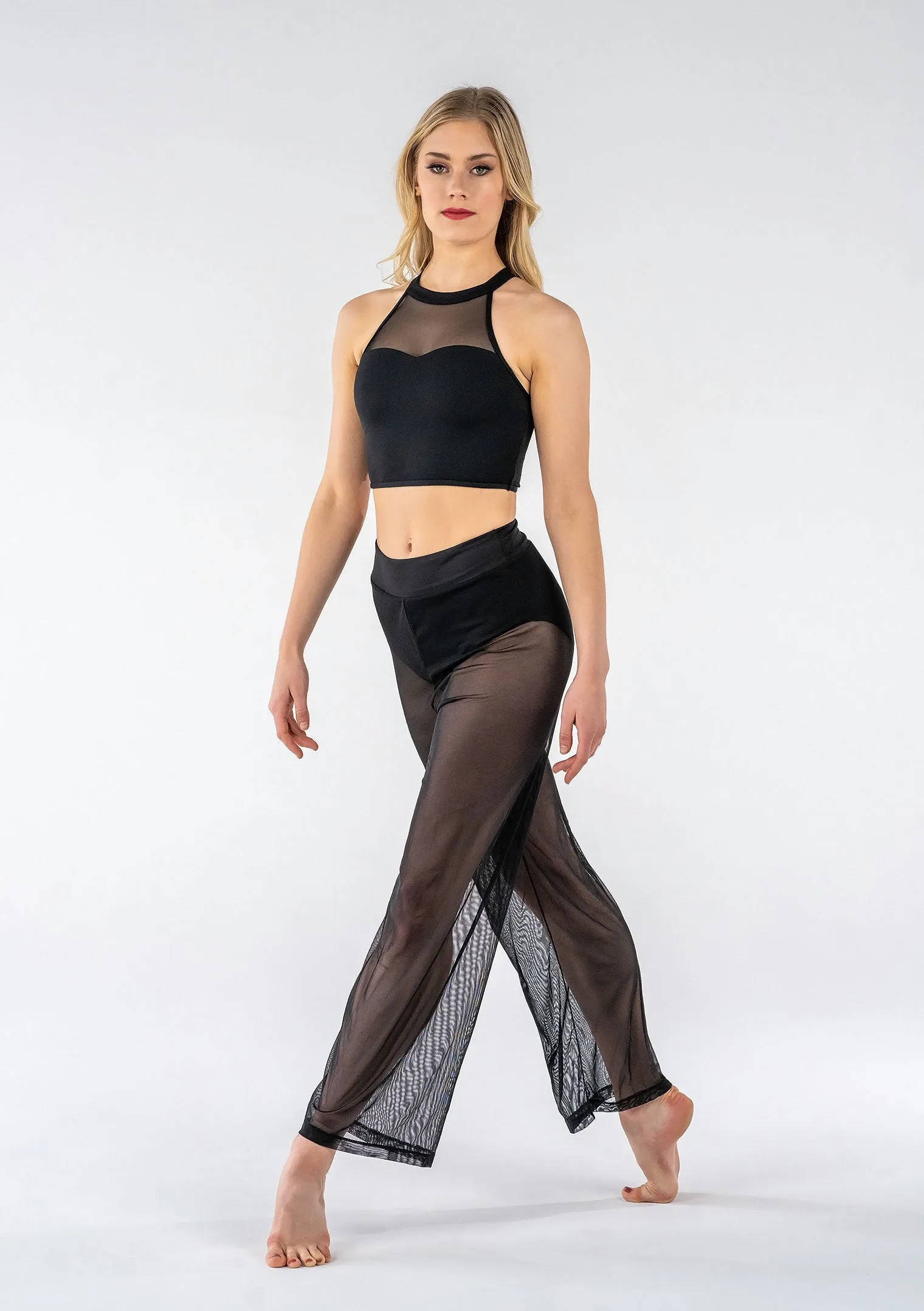 Studio 7 Adult Mesh Performance Crop Top AMPCT01