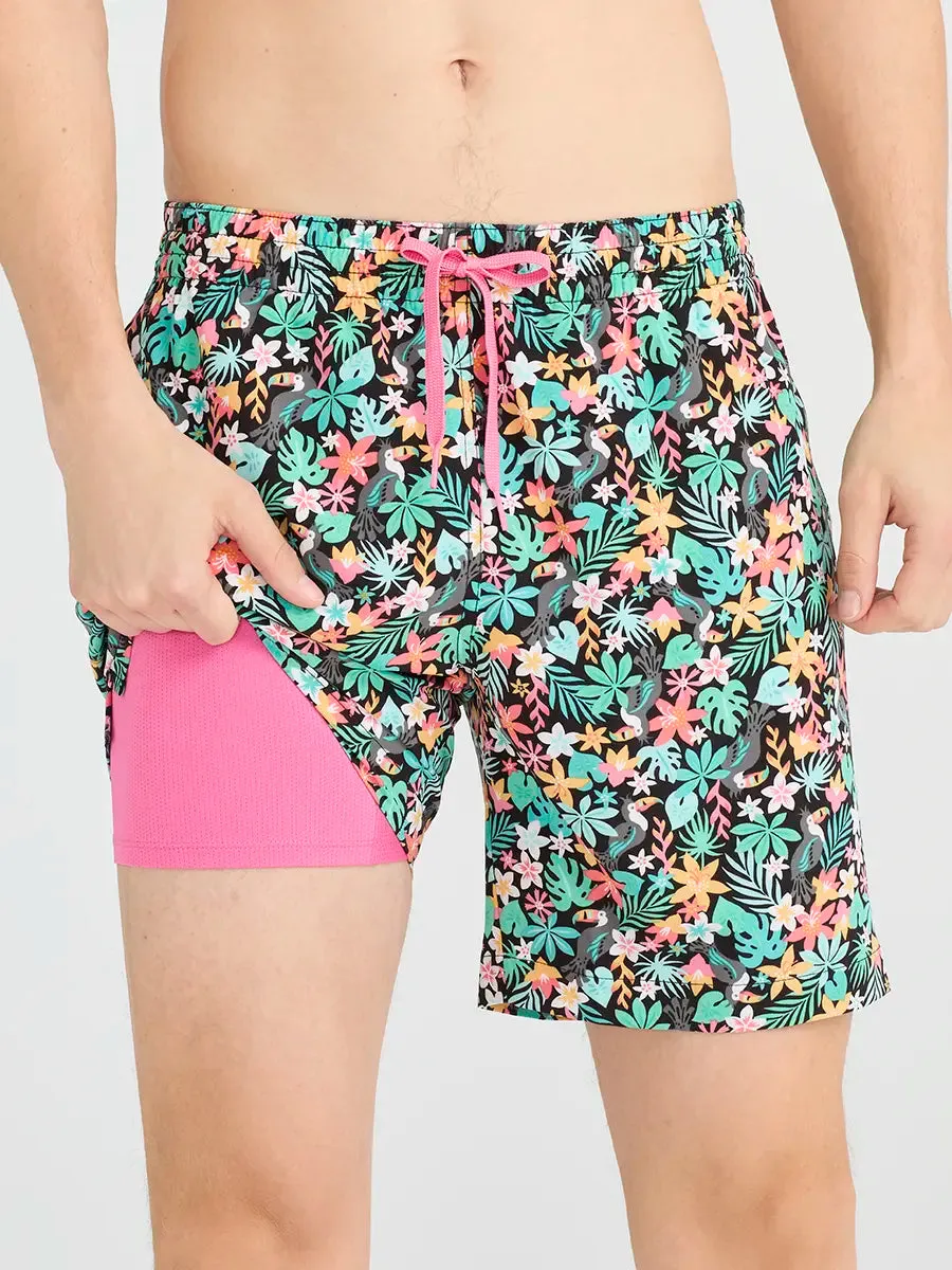 The Bloomerangs 7" (Lined Classic Swim Trunk)