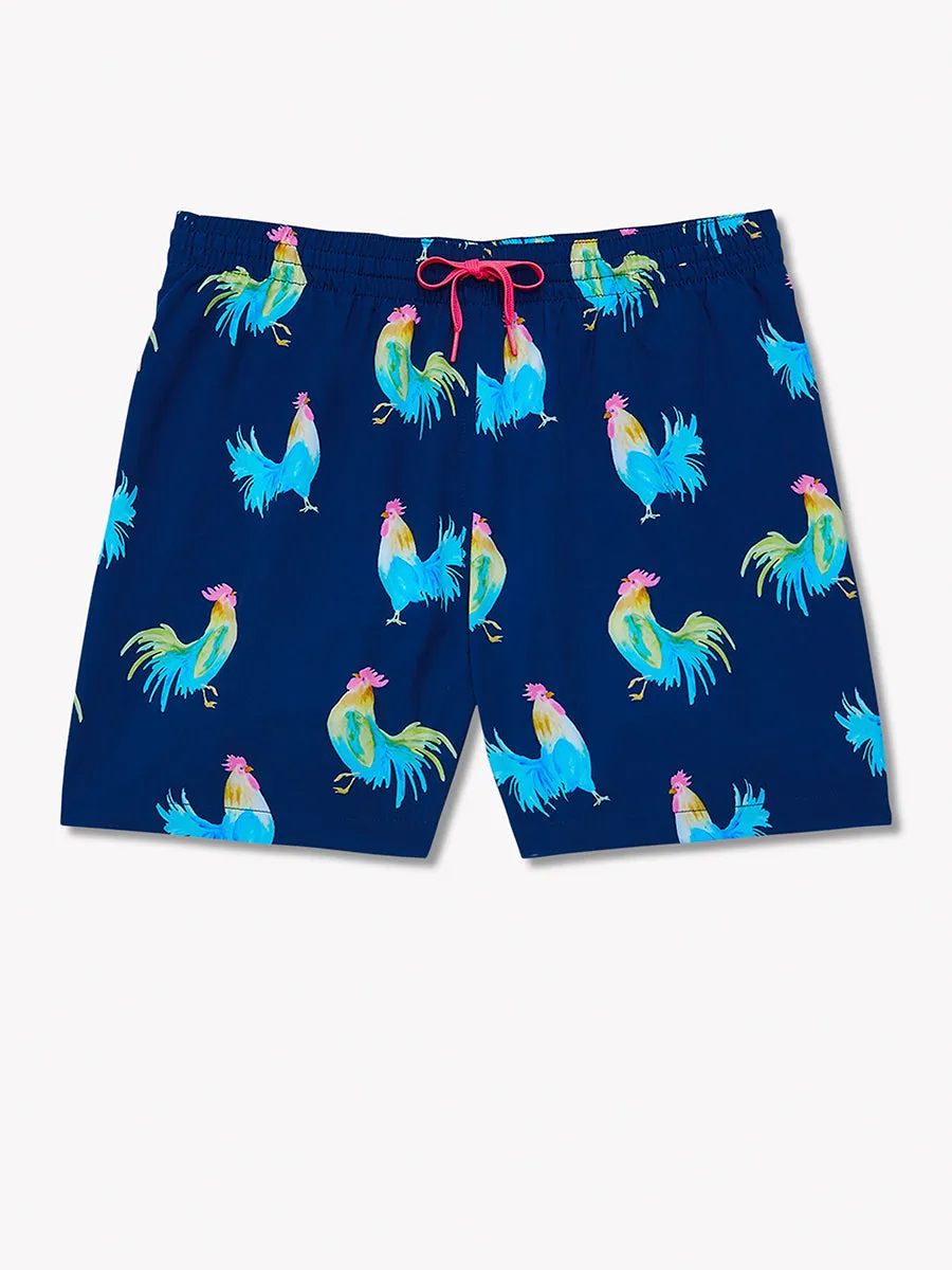 The Fowl Plays 4"  (Classic Swim Trunk)