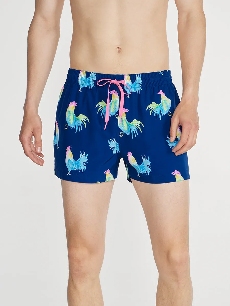 The Fowl Plays 4"  (Classic Swim Trunk)