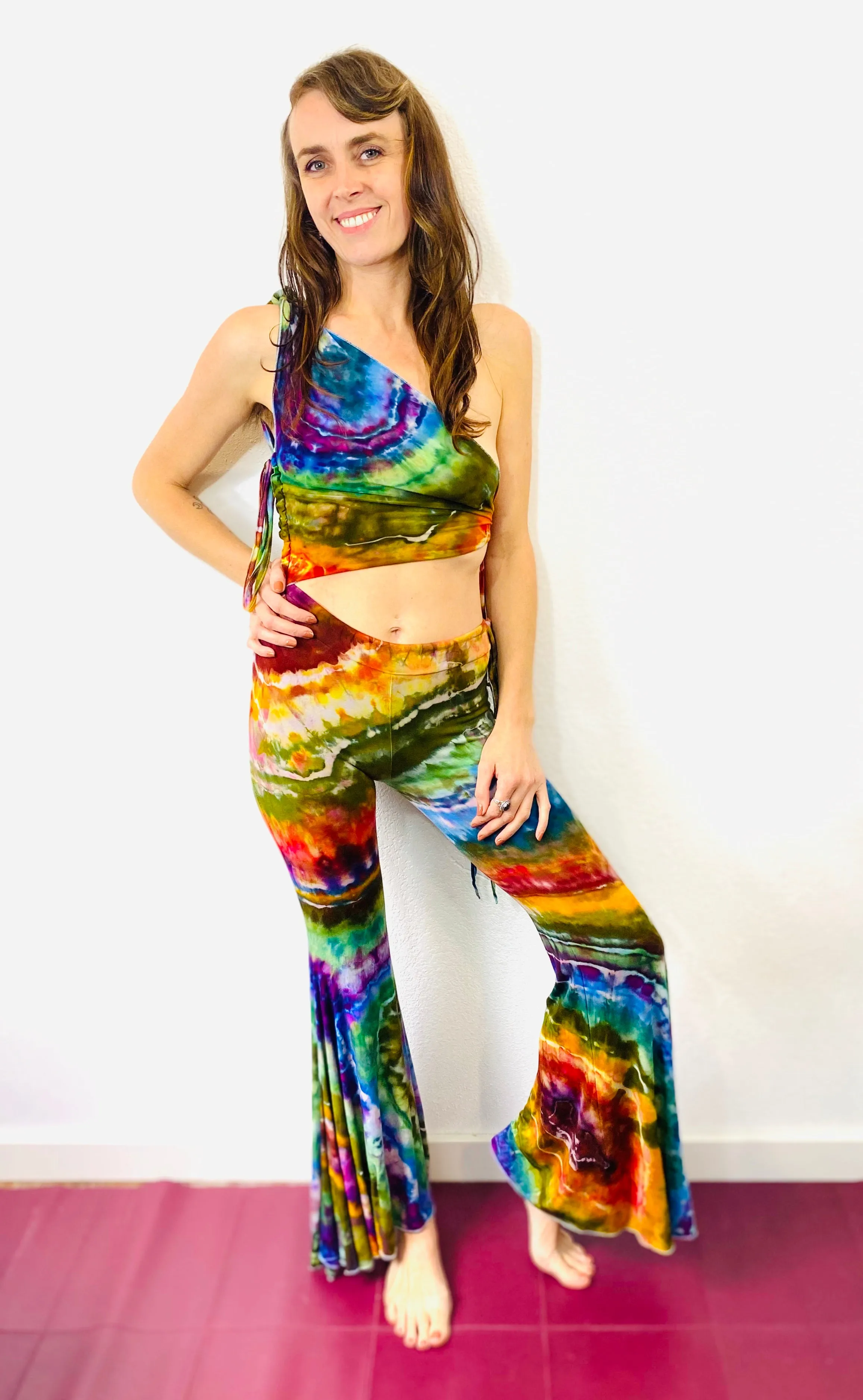 Tie Dye Skirt Pants Onesie