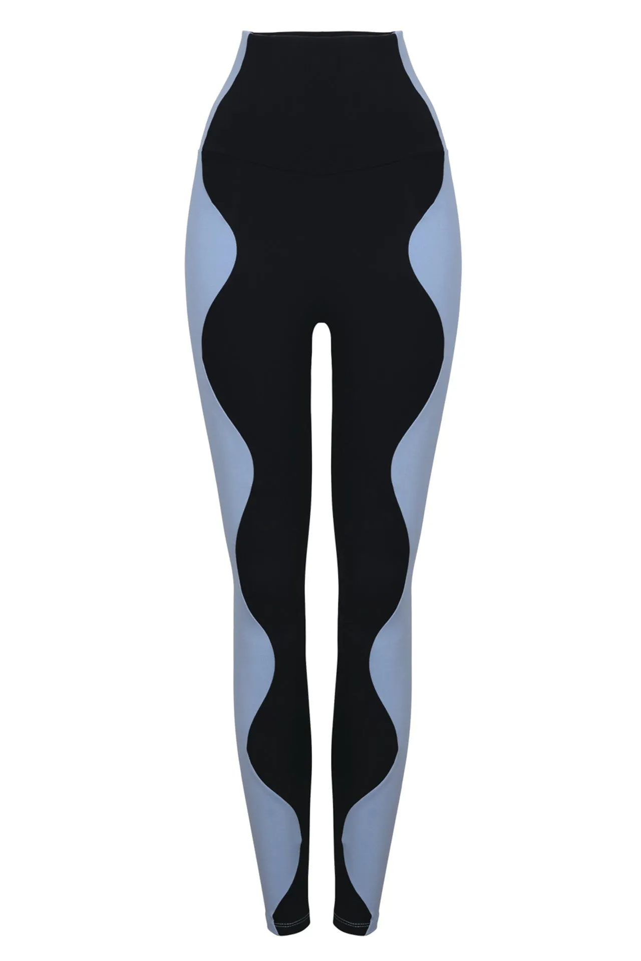 Wave Legging Black / Light Blue