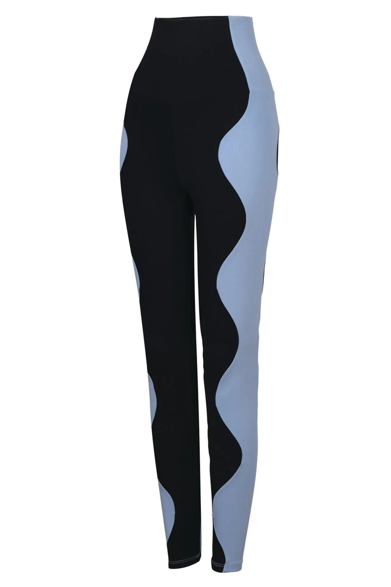 Wave Legging Black / Light Blue