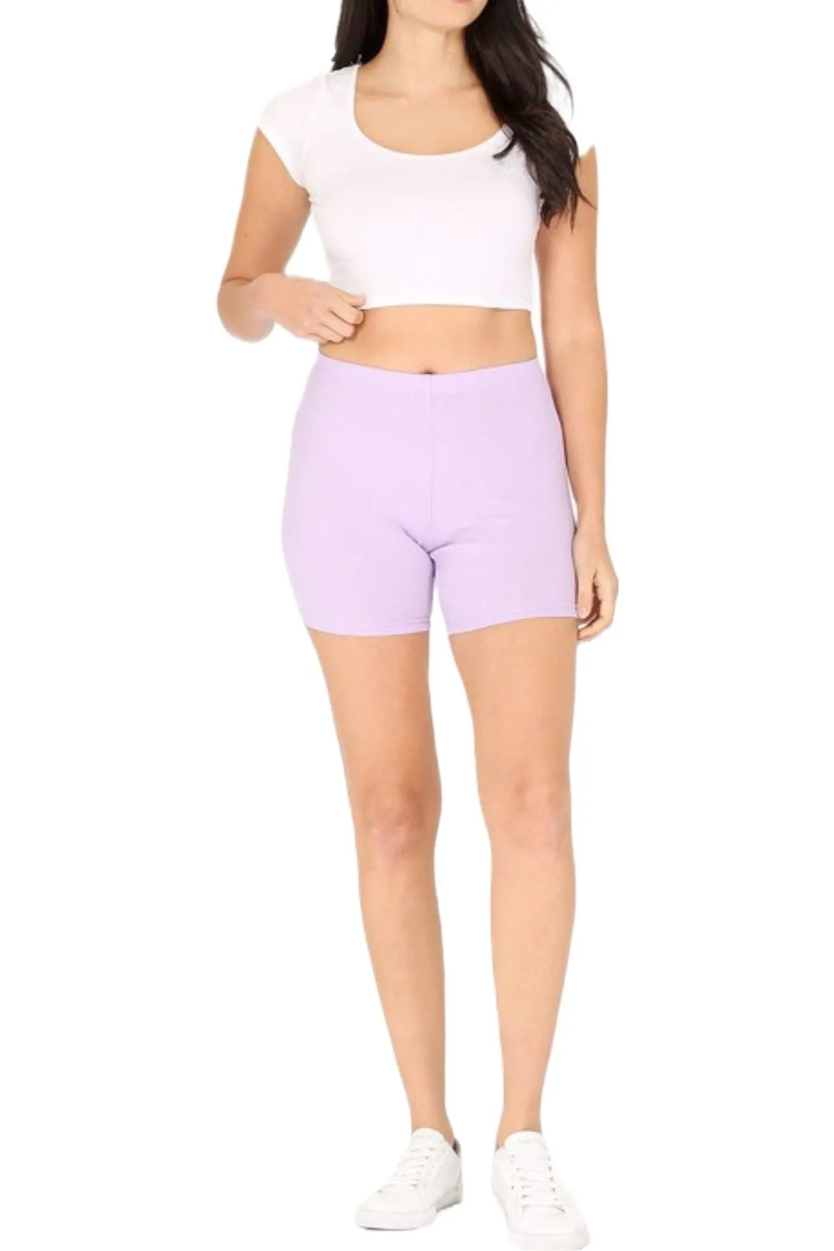 Women's Baby Ribbed Biker Shorts