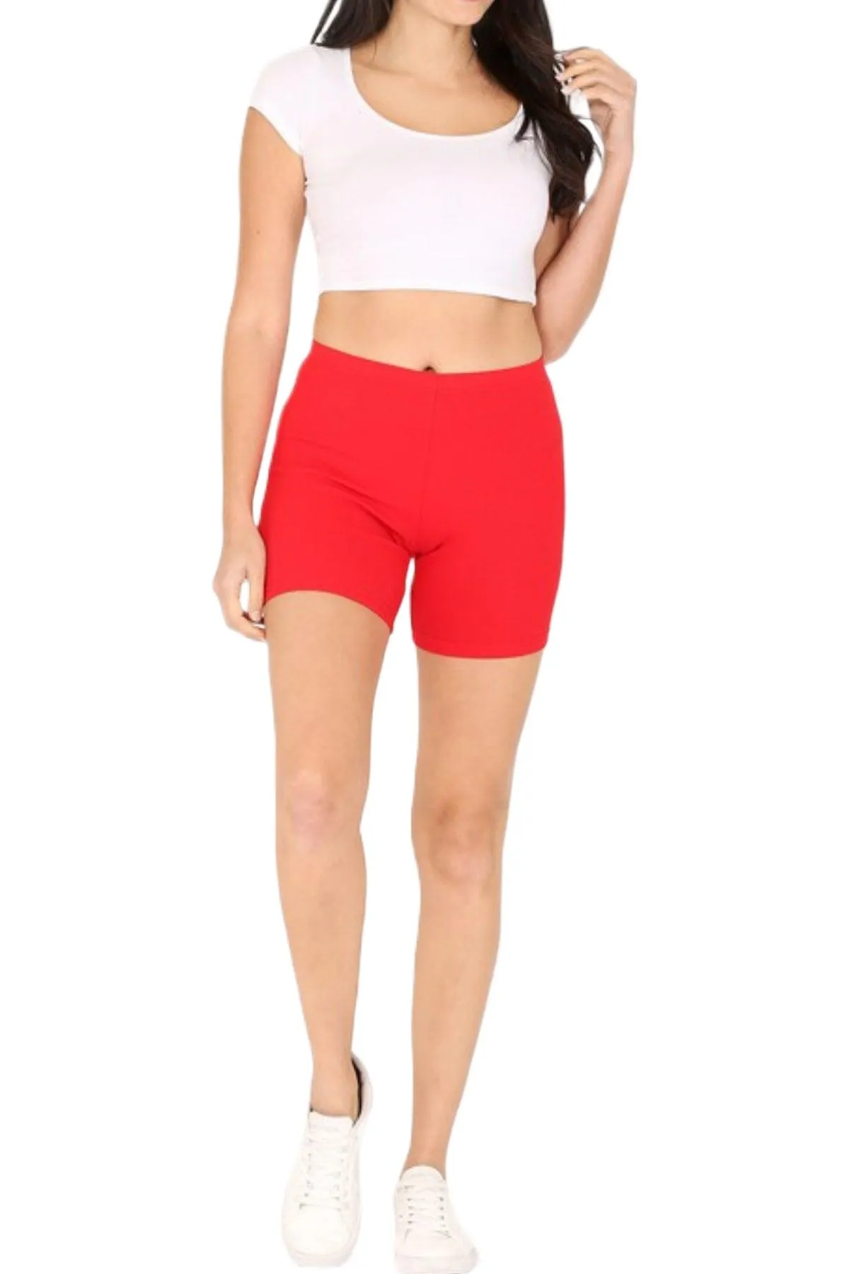 Women's Baby Ribbed Biker Shorts