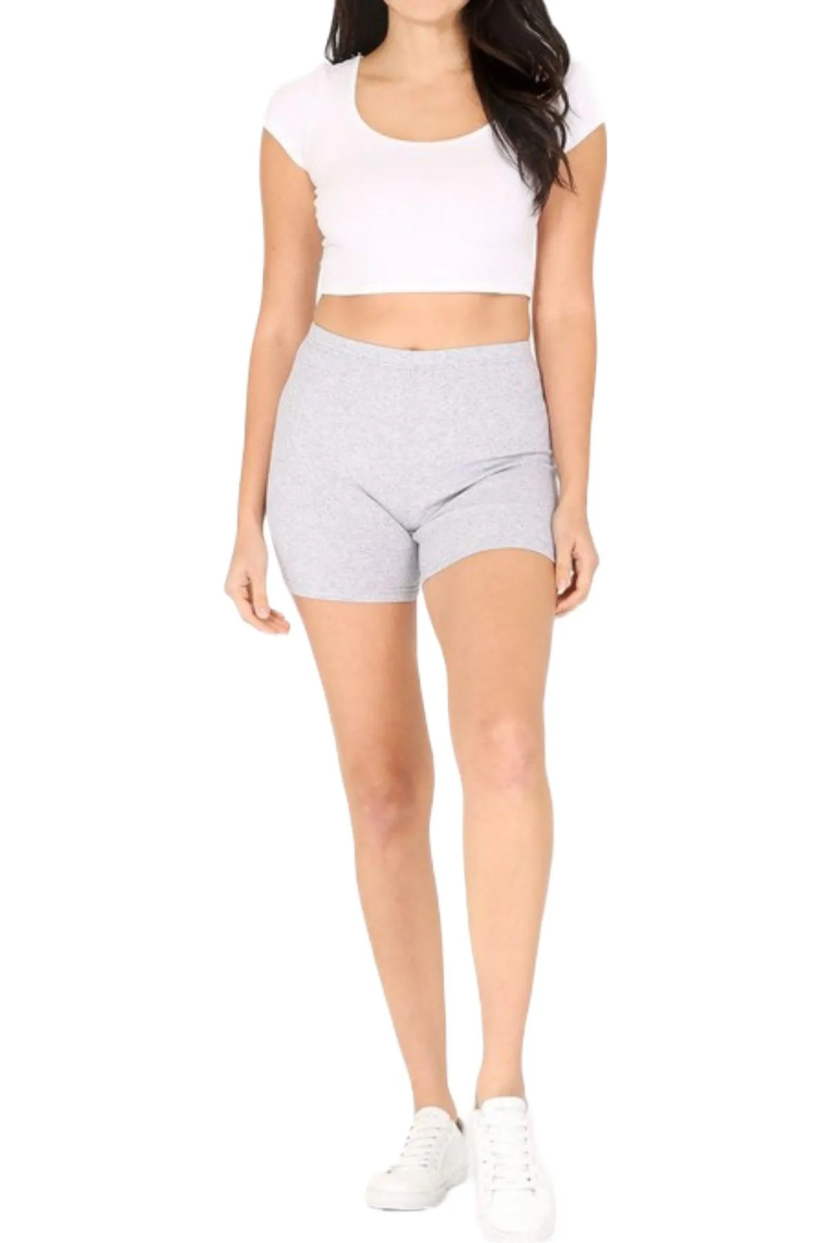 Women's Baby Ribbed Biker Shorts