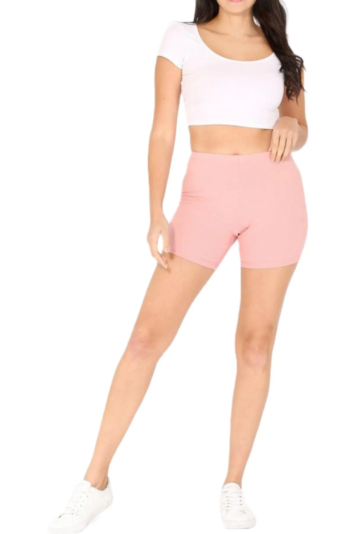 Women's Baby Ribbed Biker Shorts