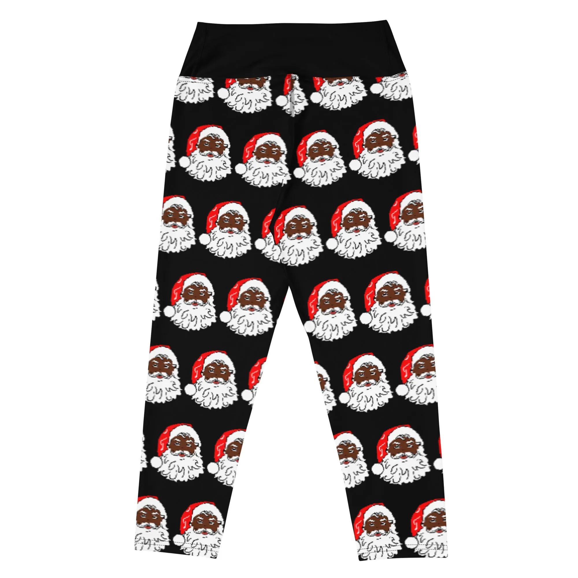 Yoga Capri Leggings Santa